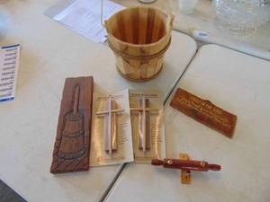 lot 3181 image: Selection of Wooden Religous Items
