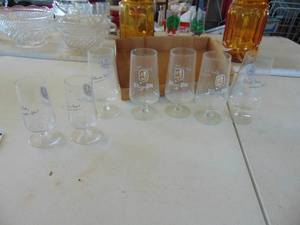 lot 3190 image: 6 German Beer Glasses