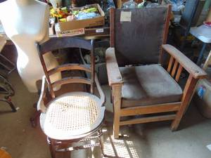 lot 3253 image: 2 Chairs - see pictures for condition
