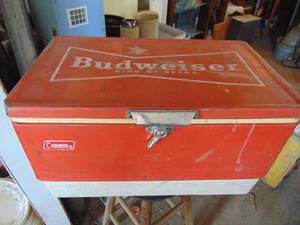 lot 3269 image: Metal Cooler - Budweiser