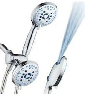 lot 26444 image: Aquacare Shower Combo System with Tub And Tile Power Wash, Chrome, 2 Pack