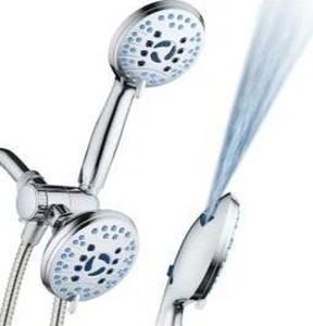 lot 26445 image: Aquacare Shower Combo System with Tub And Til Power Wash,  Chrome, 2 Pack