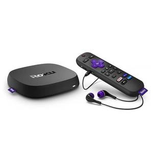 lot 26459 image: Roku - Ultra 2022  4KHDRDolby Vision Streaming Device and Voice Remote Pro with Rechargeable Battery - Black