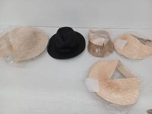 lot 26481 image: SanDiego Hat Company Lot of 5- 3 Visors and 2 Hats