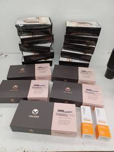 lot 26499 image: Lot of 10 Toni Brattin Wigs and 5 Calista Triangle Hair Tools and 2 Luminess Conture