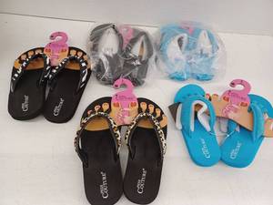 lot 26539 image: Pedi Couture Salon Sandals Lot of 5