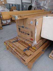 lot 26706 image: 3 Pallets Of Miscellaneous Incomplete Furniture Items