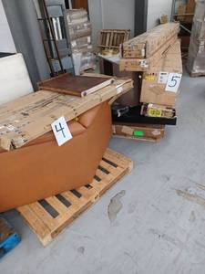 lot 26707 image: 2 Pallets Of Miscellaneous Incomplete Furniture Items