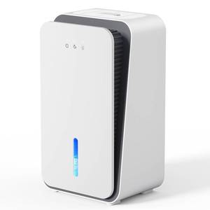 lot 7591 image: Dehumidifier for Home,1000 sq.ft Dehumidifier for Basement Bathroom Bedroom with Auto Shut Off, Built-in Aromatherapy Diffuser,7 Colors LED Light, Quiet Dehumidifiers with Sleep Mode(CS08-Ivory)