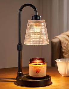 lot 7597 image: Innqoo Candle Warmer Lamp with Timer, Dimmable Candle Warmer for Jar Candles, Height Adjustable Wax Melts Warmer, Birthday Gifts for Women Mom, House Warming Gifts New Home Decor