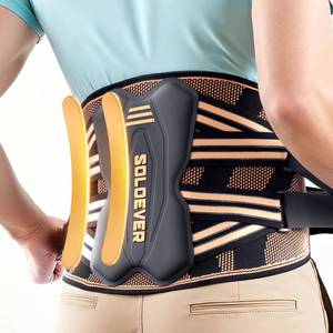 lot 7598 image: SOLOEVER Copper-Infused Back Brace for Men Lower Back Pain Relief Medical-Grade & Stronger Support Lumbar Support Belt with Support System for Women - Back Support Brace for Heavy Lifting and Work