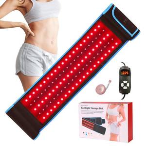 lot 7612 image: Red Light Therapy Infrared Light Therapy Wrap Belt Wearable Large Pad for Body Waist Back Shoulder Leg Knee, LED 660nm&850nm Red Light Belt Device with Timer Remote Controller, Ideal Gift