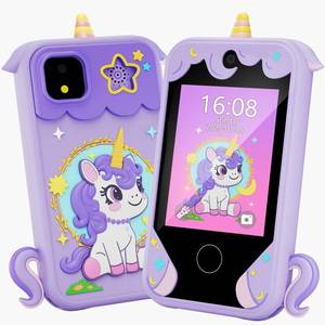 lot 7621 image: Kids Phone for Girl Toys, Christmas Birthday Gifts for Age 3-10 Year Old Girls Boys Toys, Kids Toddler Smart Phone, Detective Educational Learning Toys with 2.8 Touchscreen, Music Video Game (Purple)