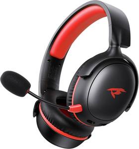 lot 7655 image: KOFIRE Wireless Gaming Headset, 2.4GHz USB Gaming Headphones with Bluetooth 5.4, 53MM 3D Stereo Sound, 65H Battery, ENC Noise Canceling Mic, for PS5, PC, PS4, Mac Black&Red