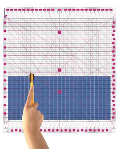 lot 7658 image: Quilting Ruler- 12.5  12.5 Slotted Rulers for Quilting and Sewing Quilt Strip Rulers for Fabric Precise Cutting