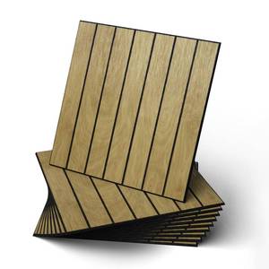 lot 7660 image: WADILE Peel and Stick Wood Slat Wall Panels 12x12 (30x30cm) Decorative PVC Soundproof Self-Adhesive for Living Room Bedroom Accent Wall 10 Pack Light Oak