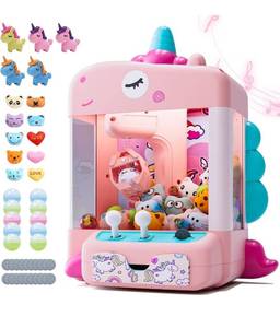 lot 7695 image: Skirfy Unicorns Claw Machine, Mini Vending Machine