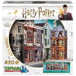 lot 7696 image: Wrebbit3D Harry Potter 3D Puzzle Model of Diagon Alley  450 Real Jigsaw Puzzle Pieces  Build and Journey Through The Wizarding World