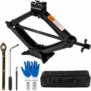 lot 7698 image: Beaiguna Portable Car Jack Kit, 2 Ton (4409 lbs) Scissor Jack for Car, Upgrade Emergency Spare Tire Changing Repair Kit, Scissor Jack Kit with Lug Wrench, Universal Vehicle Scissor Lift Jacks for SUV