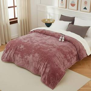 lot 7752 image: GarveeHome King Size Electric Blanket with Dual Control, Pink Heated Blanket King, Velvet Soft Cozy Heating Blankets, 4 Heat Settings & 10H Auto Off, Machine Washable, ETL Certified, 90 x 100