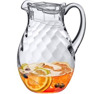 lot 7814 image: Amazing Abby - Bubbly Whirly - Plastic Pitcher (64 oz, 2 Quart), Clear Water Pitcher with Lid, Fridge Jug, BPA-Free, Shatter-Proof, Great for Iced Tea, Sangria, Lemonade, Juice, Milk, and More