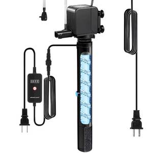 lot 7846 image: Aquarium Filter, Fish tank filters, U-V Fish Tank Green Clean Machine, Aquarium - Submersible Pump Filter for Cleaning Green Water and Algae, Freshwater Aquariums,fish tank filters for 55 - 150 Gallon