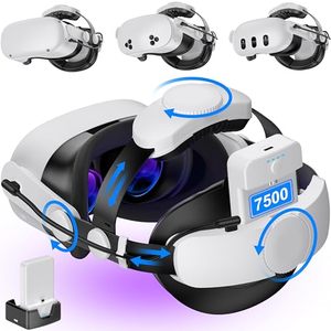 lot 7852 image: Kawaye for Meta Quest 3SQuest 2Quest 3 Head Strap, Double Knobs Adjustable Elite Strap Replacement,VR Headset Strap with Two Large Support Pad Enhanced Support, Reduce Pressure