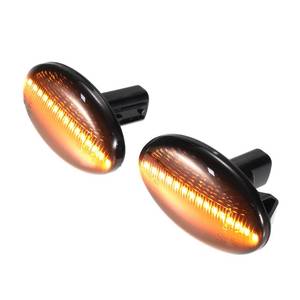 lot 7868 image: X AUTOHAUX Yellow Light Black Lens Side Marker Turn Signal Light for Subaru Forester SG 2002-2004 Indicator Lights for Subaru Impreza Impreza WRX STI GDGG 2001-2007 1 Pair