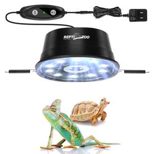 lot 7883 image: REPTI ZOO UVB Reptile Light with Dimming, LED UVB Light Bulb Fixture for Bearded Dragon Gecko Lizard Turtle Snake, Adjustable Brightness UVA UVB Lamp for Tropical & Desert Reptile