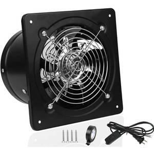 lot 7890 image: ACEDUROBLA 4 inch Exhaust Fan Metal Iron Ventilation Extractor, Silence with Anti-backflow Check Valve Window and Wall Mount Vent Fans for Home Office Kitchen Bathroom Grow Tent Garage