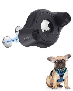 lot 7905 image: AirTag Holder Fit All Dog Collars Harness, Stouchi Innovative Style Protective AirTag Case with Pins Fixing Buckle for iPhone, AirTag Pet, Dog and Cat AirTag Mount