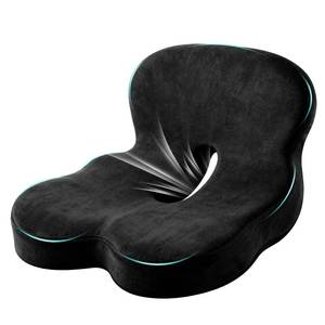 lot 7944 image: Watshyon Ergonomic Memory Foam Reenly Seat Cushion & Non-Slip Base with Adjustable Straps,Seat Cushion for Truck Driver and Office Chair Cushion,Removable Washable Cover- Plush Velvet