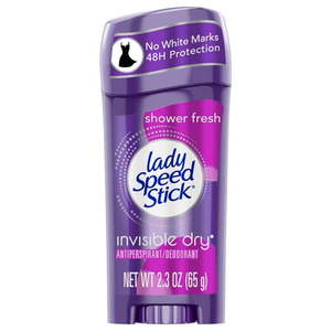 lot 9163 image: Lady Speed Stick Invisible Dry Antiperspirant Deodorant  Shower Fresh  2.3oz pack of 6