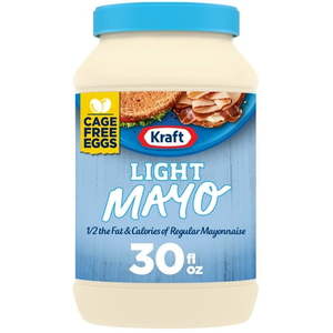 lot 9190 image: Kraft Light Mayonnaise  30 fl oz Jar pack of 6