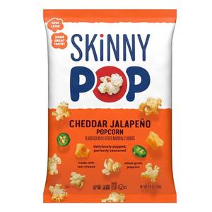 lot 9202 image: SkinnyPop Cheddar Jalapeno Popcorn - 4.4oz pack of 2