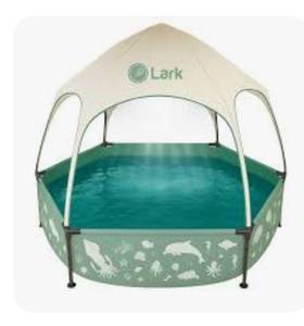 lot 9228 image: Lark Ocean Theme Kids Pool with Canopy