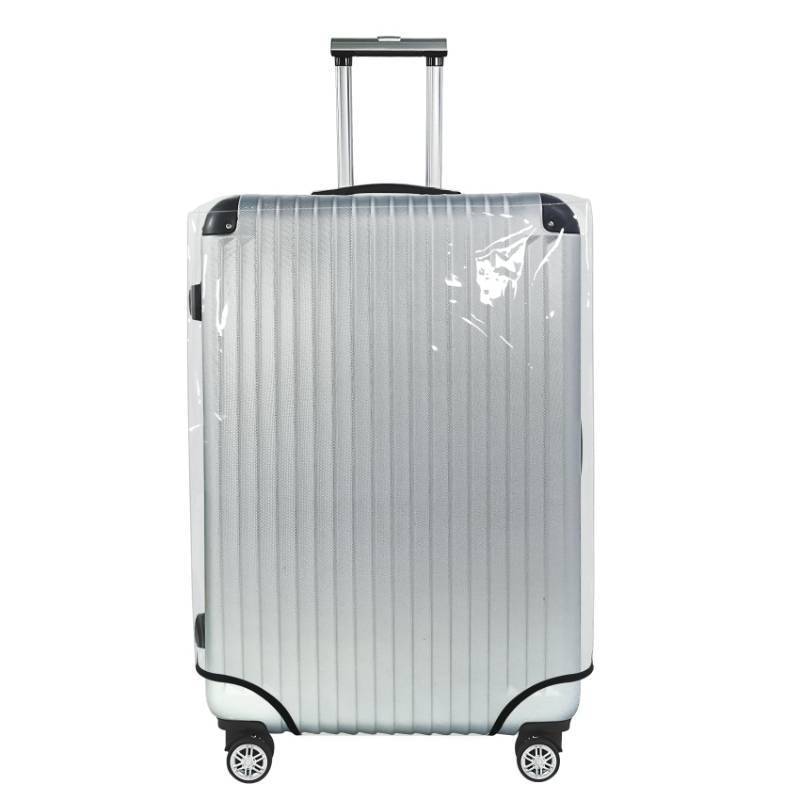 lot 1113 image: Clear Luggage Cover Tough Protector Fits for 24-26 Inches (Clear PVC, M) Retail $15