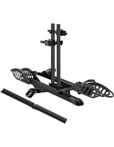 lot 1004 image: Young Electric E-Bike Rack with Ramp, Hitch 2 Bike Rack, 200 lbs Capacity Electric Bike Carrier, Foldable Platform Mount for Cars, Trucks, SUVs, Minivans, Up to 5-Inch Fat Tire for 2 Receiver - Retail $360
