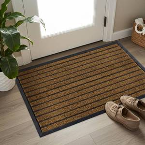 lot 1166 image: ubdyo Extra Durable Door Mat - Dirt Trapping Outdoor Welcome Mats - Non-Slip Outdoor Indoor Entrance - Low Profile Front Doormat (47 x 32, Bright Brown) - Retail $62