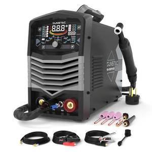 Sunstac 250A AC/DC Aluminum TIG Welder with Pulse, 110V/220V Dual Voltage TIG Welding Machine with DC TIG/AC TIG/Pulse TIG/SPOT TIG/Stick - Retail: $400