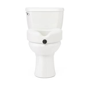 lot 1035 image: Medline 5 Elevated Toilet Seat Riser WMicroban Antimicrobial Protection for Seniors, Adults & Handicapped �� 400 Lbs. Capacity, White - Retail $38