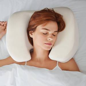 lot 1037 image: NextSleep, The Best Back Sleeper Pillow, Sleep on Your Back Comfortably, Wrinkle Prevention, Patent Pending Neck Support, Satin Case Included, 100 Night Sleep Trial, CertiPUR-US - Retail $85