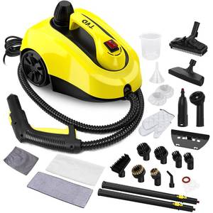 lot 1192 image: TVD Steam Cleaner, Steamer for Cleaning with 26 Accessories, Steam Cleaner for Home with 5M Extra-Long Power Cord for Home Floor Cleaning, Tile Detailing, Grout, Upholstery. - Retail $120