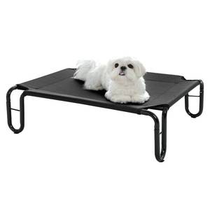 lot 1195 image: pettycare Elevated Dog Bed Cot, Raised for Large Dogs, No Screws, Stable Frame & Durable Supportive Teslin Recyclable Mesh, Breathable, Indoor &Outdoor Pet Beds, Fits up to 35 lbs, 28x22x8 es - Retail $30