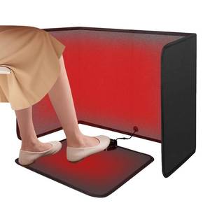lot 1205 image: SoliSnug Under Desk Heater Foldable, Quiet Space Heater for Office with Timer, 8 Temp Levels, Auto Shut Off, Energy Efficient, Portable Foot Warmer - Retail $60