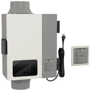 lot 1220 image: Dirlexal Upgrade Dryer Booster Fan 4 Inch with Lint Trap, Automatic Activation, Status Panel, and Smart Monitoring System - Clog Detection & Overheat Warning, Dryer Vent Booster Fan Kit with Plug - Retail $300
