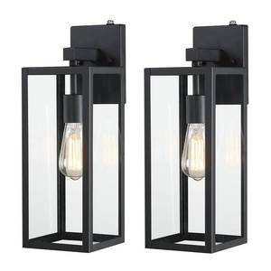 lot 1222 image: Faymart lighting 18 Inch Outdoor Wall Light Dusk to Dawn,2 Pack Outdoor Lanterns for Porch,Large Outdoor Sconce Lights with Sensor,Photocell Wall Lantern for Porch Patio Garage - Retail $80