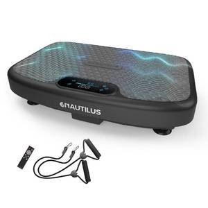 lot 1276 image: Nautilus Vibratone Pro Vibration Plate Exercise Machine for Lymphatic Drainage, Muscle Activation, Full Body Workout, Circulation, Fat Loss, Strength Training, Toning, Recovery - Retail $200