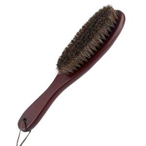 lot 35202 image: Clothes Brush Garment Brush Lint Remover Brush with Genuine Soft Horsehair and Wooden Handle for Coat Men Suits Shoes Jacket Furniture Car Mat and Pet Hair (1-Pack(Walnut Wood)) - Retail $7