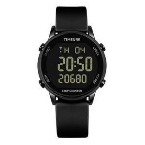 lot 35204 image: Pedometer Watch for Women, Step Counter for Walking No AppPhone Required Step Counter, Waterproof Fitness Calorie Tracker, Distance Tracking, Alarm, Large Digital Display, TU-2509 (All Black) - Retail $33